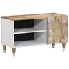 vidaXL tv-bord 80x31,5x46 cm massivt mangotr&aelig;