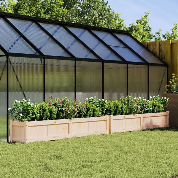 vidaXL plantekasser 2 stk. massivt fyrretræ