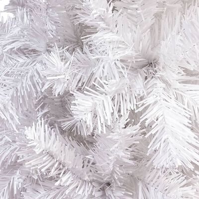 vidaXL smalt juletræ med lys 120 cm hvid