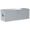 vidaXL aluminiumskasse 110,5 x 38,5 x 40 cm s&oslash;lvfarvet