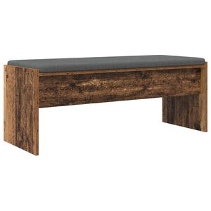 vidaXL Hallb&aelig;nk med pude Gammelt tr&aelig; 103 x 38 x 40 cm