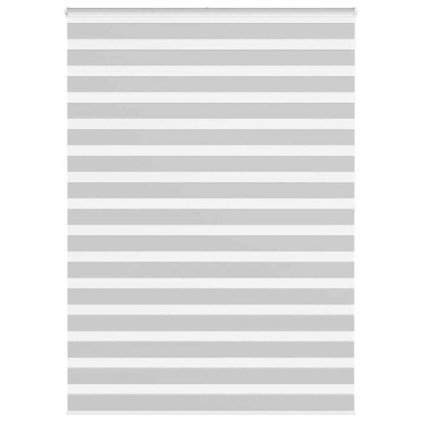 vidaXL zebragardin lysegr&aring; 160x200 cm stofbredde 155,9 cm polyester