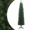 vidaXL smalt kunstigt juletr&aelig; med juletr&aelig;sfod 240 cm PVC gr&oslash;n