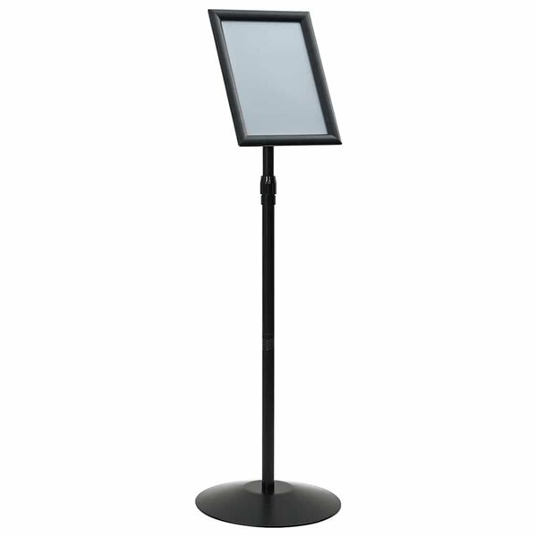 vidaXL Pedestal Plakatstand S&oslash;lv a4 PVC og St&aring;l