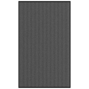 vidaXL D&oslash;rm&aring;tte Stribe Sort og Gr&aring; 90x150 cm