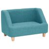 vidaXL hundesofa 60x37x39 cm linned turkis