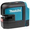 Makita krydslinjelaser 10,8W 25 m rød blå og sort