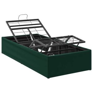 vidaXL Elektrisk Justerbar Sengetramme Skovgr&oslash;n 200 x 80 x 33,5 cm
