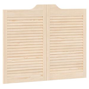 vidaXL Svingd&oslash;re 80 x 50 cm Massivt fyrretr&aelig; Naturfarvet
