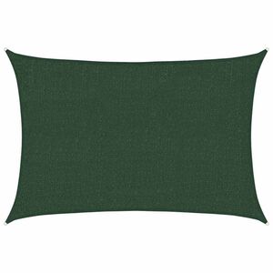 vidaXL solsejl 2x2,5 m 160 g/m&sup2; HDPE m&oslash;rkegr&oslash;n