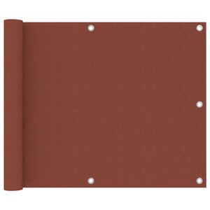 vidaXL altanafsk&aelig;rmning 75x500 cm oxfordstof terrakotta