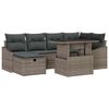 vidaXL Havesofa S&aelig;t 7 stk. polyrattan