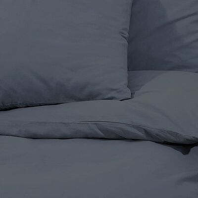 vidaXL sengetøj 260x240 cm bomuld hvid og brun