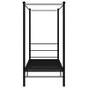 vidaXL sengestel til himmelseng 90x200 cm metal sort