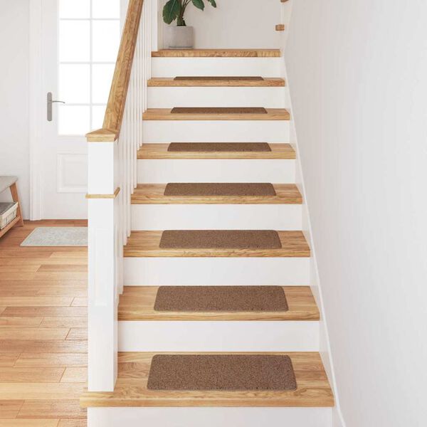 vidaXL Skridsikre Trappem&aring;tter Latex bagside 15 pcs Gul 60 x 25 cm PP