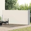 vidaXL sammenrullelig sidemarkise til terrassen 170x1200 cm creme