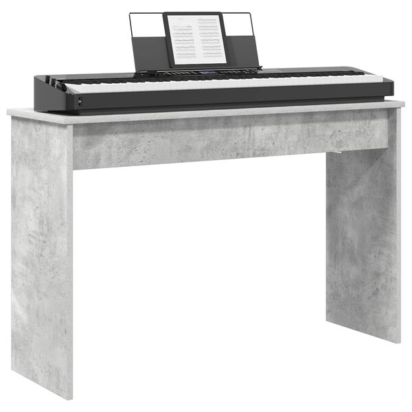 vidaXL Keyboard Stand Beton Gr&aring; 100 x 32 x 64 cm Konstrueret tr&aelig;