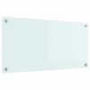 vidaXL Køkken bagvæg Hvid 80 x 40 cm hærdet glas