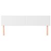 vidaXL sengegavle 180x5x78/88 cm kunstl&aelig;der hvid