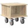 vidaXL TV-bord Sonoma eg 37 x 35 x 35 cm Konstrueret tr&aelig;