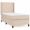 vidaXL kontinentalseng 80x200 cm kunstl&aelig;der cappuccinofarvet