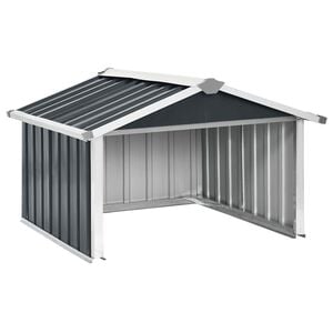 vidaXL skur til robotpl&aelig;neklipper 92x97x63 cm galvaniseret st&aring;l gr&aring;