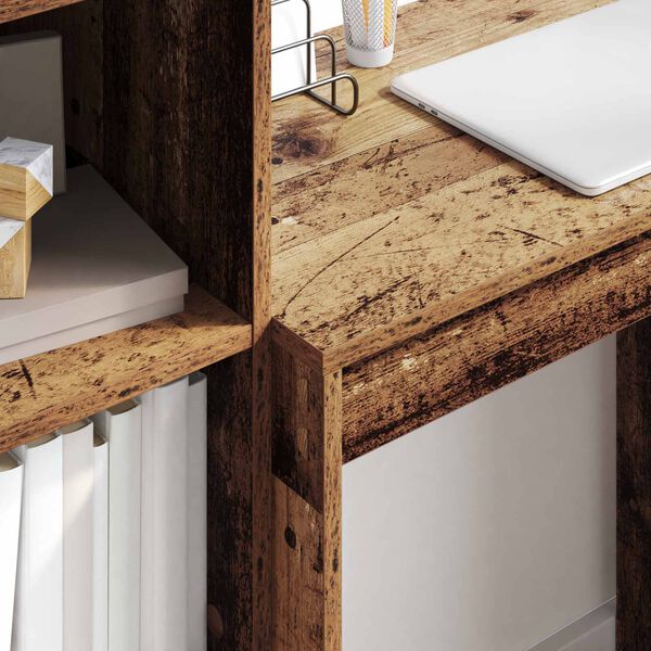 vidaXL Bord med skuffe 2 pcs Gammelt tr&aelig;