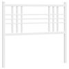 vidaXL udskiftningsgavl 100 cm metal hvid
