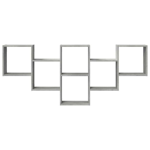 vidaXL v&aelig;ghylde 159x18x66 cm konstrueret tr&aelig; betongr&aring;