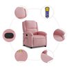 vidaXL massagestol velour pink