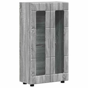 vidaXL Sideboard FLORIN 55,5 x 29 x 100 cm Gr&aring; Sonoma Konstrueret tr&aelig;