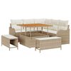 vidaXL Havesofa S&aelig;t 8 stk. Beige polyrattan