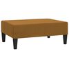 vidaXL 2-personers sovesofa med fodskammel fl&oslash;jl brun