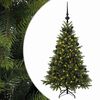 vidaXL Kunstigt juletr&aelig; med julekugle 150 cm 150 LED'er Varm hvid