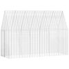 vidaXL Kanin Bur S&oslash;lv 300 x 100 x 210 cm Galvaniseret st&aring;l