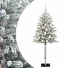 vidaXL Kunstig juletr&aelig; med kugler 120 cm 150 LED'er Varm hvid