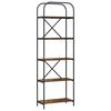 vidaXL Bogreol 5 niveauer 60 x 30 x 183 cm Konstrueret tr&aelig; R&oslash;get eg