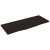 vidaXL v&aelig;ghylde 100x40x2 cm behandlet massivt egetr&aelig; m&oslash;rkebrun