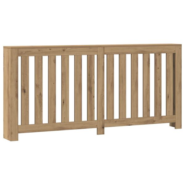 vidaXL radiatorskjuler 175x20x82 cm konstrueret tr&aelig; egetr&aelig;sfarve