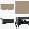 vidaXL Markise Beige 350 x 250 x 165 cm Polyester og Aluminium