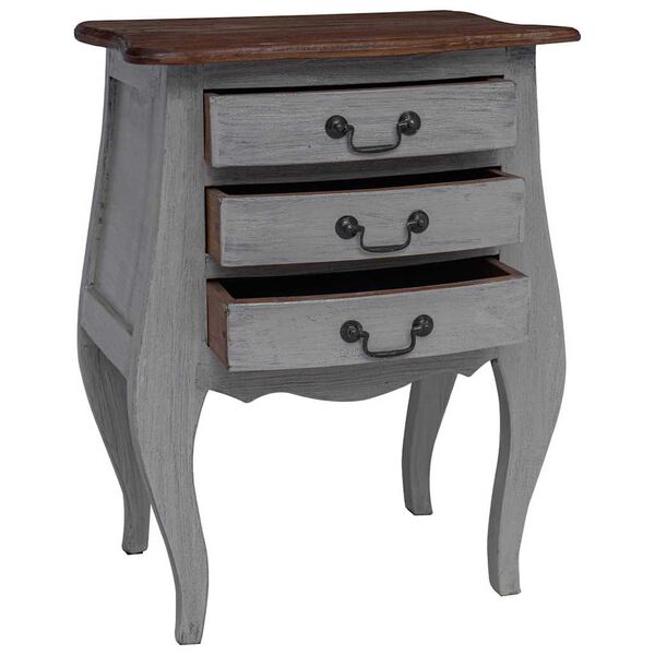 vidaXL sengebord 48x35x64 cm massivt mahognitr&aelig;