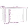 vidaXL sofabord 79x49x41 cm konstrueret træ grå sonoma-eg