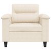 vidaXL sofastol 60 cm mikrofiberstof beige