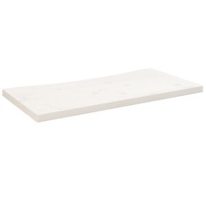 vidaXL skrivebordsplade 80x40x2,5 cm massivt fyrretræ hvid