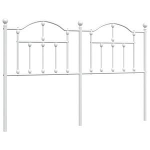 vidaXL udskiftningsgavl 135 cm metal hvid
