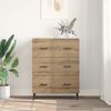 vidaXL Sideboard med skuffe Artisan Egetr&aelig; 69,5 x 34 x 90 cm