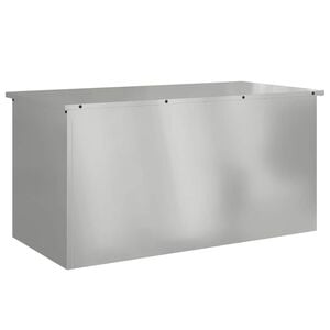 vidaXL Have opbevaringspude kasse Galvaniseret st&aring;l 100 x 50,5 x 50 cm