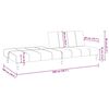 vidaXL 2-personers sovesofa fl&oslash;jl sort