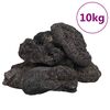 vidaXL vulkanske sten 10 kg 10-30 cm sort