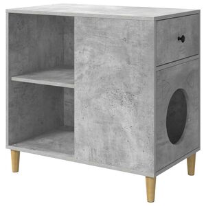 vidaXL Kat Hus Beton 72 x 42,5 x 70 cm Konstrueret tr&aelig;
